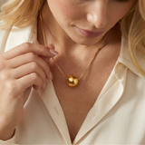 Minimal Gold Bead Necklace