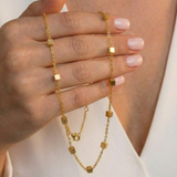 Gold Beaded Necklace