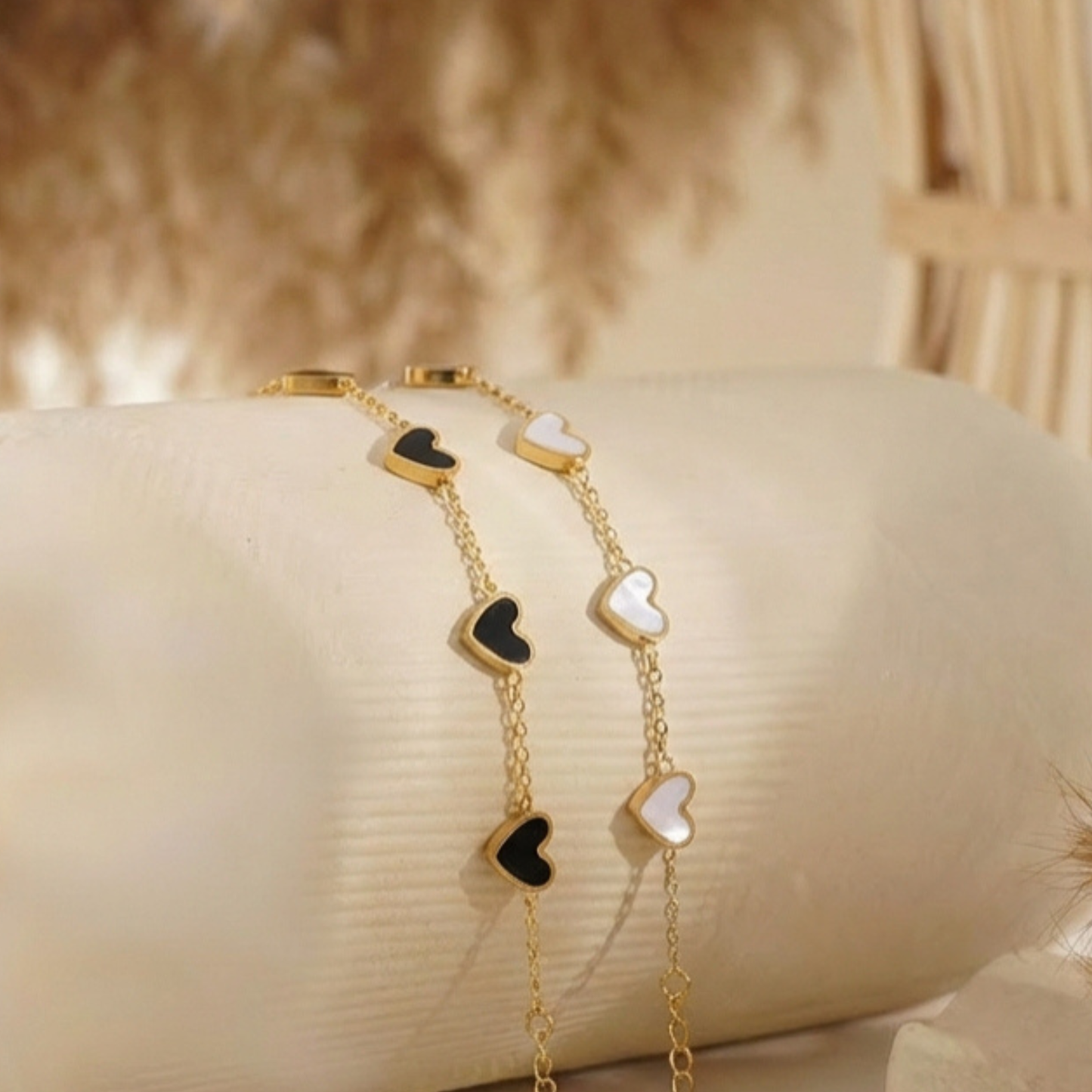 Gold Plated Heart Chain Bracelet