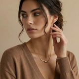 Minimal Pearl Gold Necklace