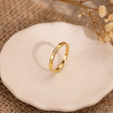 Elara Gold CZ Ring
