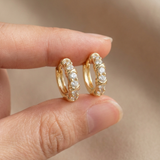 Gold Huggie Hoop Earrings